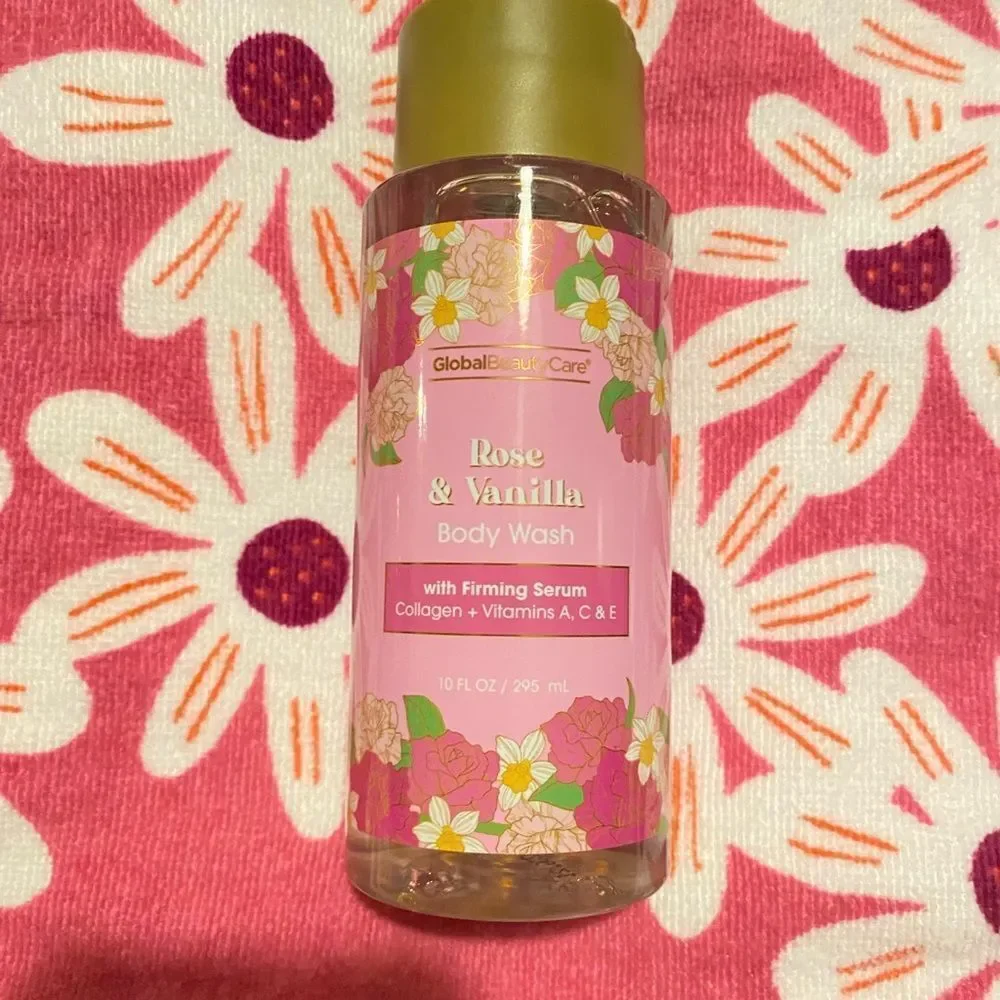 🛍️ Global Beauty Care Rose and Vanilla Body Wash 10FL OZ / 295ml 🌺